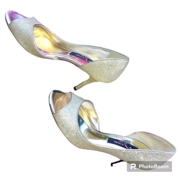 Nina glitter heels preloved - Picture 1 of 6